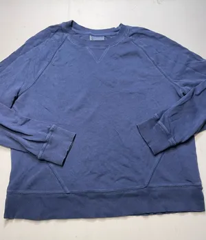 Universal Threads Women Navy Blue Pullover Distressed Sweatshirt Crew Neck Sz S thumbnail 1