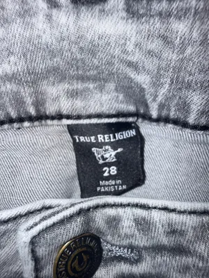 True Religion‎ Women's Skinny Jeans in Faded Gray Wash thumbnail 7