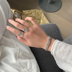 Solid Engraved Star‎ Bracelet | 925 Sterling Silver thumbnail 10