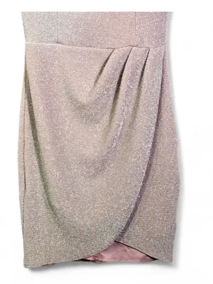 LULUS Women’s Forever Your Girl Metallic Blush Pink Bodycon Mini Dress Size M thumbnail 10