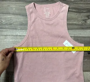 Olivia Rae Pink Fitted Tank Top with Smooth Texture thumbnail 5