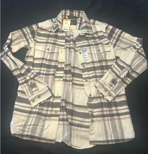 Carhartt Women’s Shirt Plaid Flannel thumbnail 1