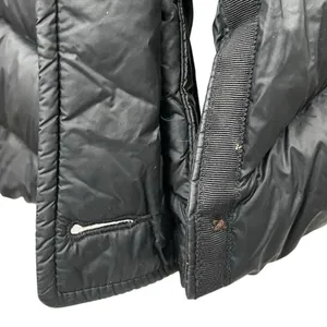 Abercrombie & Fitch Women's Black Fur Hooded Button Parka Puffer Coat Jacket S thumbnail 5