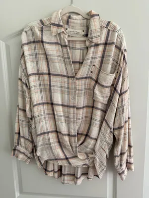 Free People Plaid Top thumbnail 1