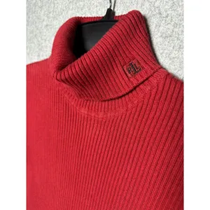 Lauren Ralph Lauren Large Womens Turtleneck‎ Sweater Red Long Sleeve Cotton thumbnail 4