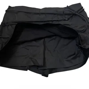 Zara Black Wrap Front Strappy Tie Skort Shorts Women Size Medium Zip | 0158 thumbnail 5