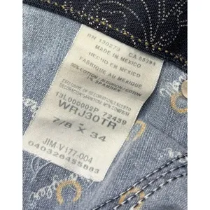 Wrangler Q-Baby Bootcut Jeans Women's 7/8 X34 Blue Denim Mid Rise Western thumbnail 4