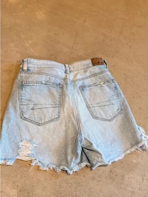American Eagle Outfitters Light Blue Distressed Denim Cutoff Shorts thumbnail 8