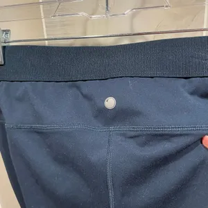 Cute navy yogalicious lux leggings buttery soft stretchy side elastic band thumbnail 4