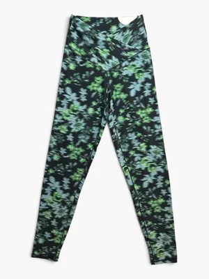 Aerie OFFLINE Real Me 7/8 Hi-Rise Leggings Floral Green Black Size M NWT thumbnail 3