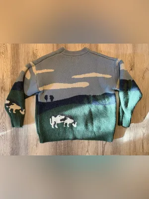 Authentic Aelfric Eden Cow Sweater. SEE MEASUREMENTS thumbnail 2
