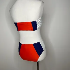 Cupshe- Red, Blue, White Strapless Bikini thumbnail 3