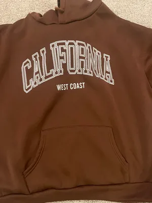 California Hoodie Brown Size L thumbnail 1