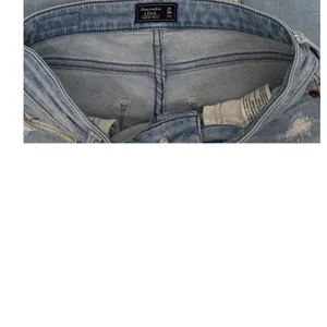 Abercrombie & Fitch Blue Denim Low Rise Distressed Harper Ankle Jeans Size 24/00 thumbnail 6
