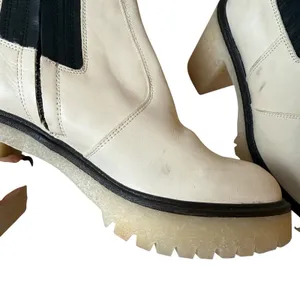 Free People Lug Sole James Chelsea Boots White Leather NEW Size EU 38 US 7.5 thumbnail 13