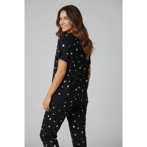 Secret Treasures Womens Pajama Set Size M Black 2-Piece Top Joggers Sleepwear thumbnail 8