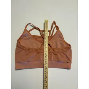 Gymshark Sports Bra Women Medium Orange Strappy Back Athletic Workout Activewear thumbnail 5