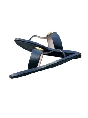 Gucci Marmont GG Thong Sandals EU 37 US 7 Black Leather Flat Flip Flop Slides thumbnail 6