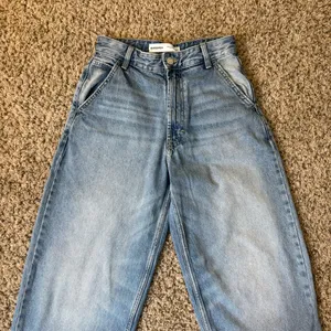 Bershka High Waisted Wide Leg Denim Jeans Y2K/2000s Baggy Size 00 Waist thumbnail 3