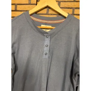 The Normal Brand Blue‎ Henley Top Size Medium Blue thumbnail 3