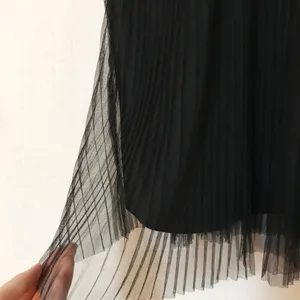 Francesca's Pleated Strappy Black Formal Dress thumbnail 6