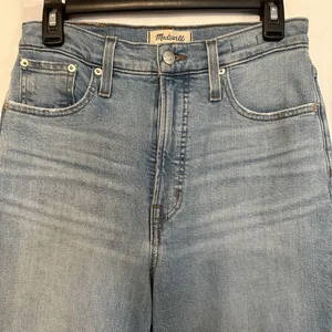 Madewell‎ Womens Size 27 Perfect Vintage Straight Jeans Distressed Light Wash thumbnail 3
