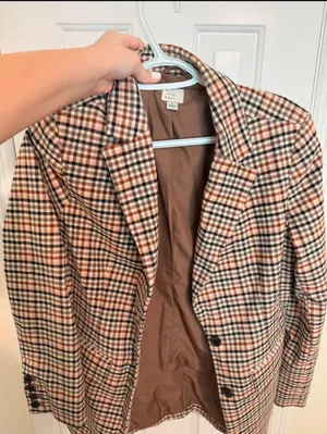 A New Day Plaid blazer thumbnail 1