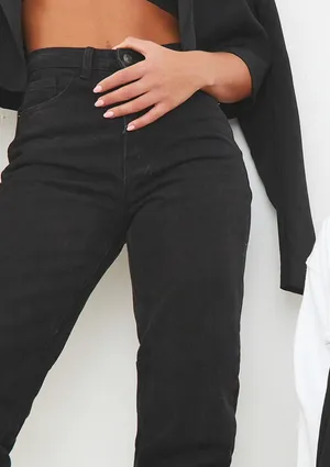 Pretty Little Thing NWT | Washed out Mom Jeans thumbnail 3