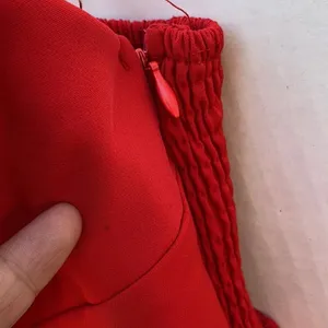 Princess Polly size 8 Red Zuri Plunge Pleated Bust Fitted Sheath Mini dress-DEFECT thumbnail 9
