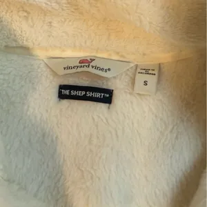 🍎Vineyard Vines womens White Zip-Up Fleece Pullover thumbnail 3