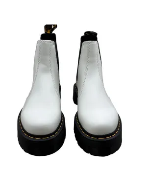 Dr Martens Size 9 Combat Boots 2976 YS Punk Goth Platform White thumbnail 6