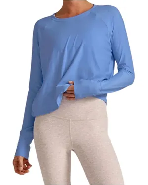 NWT Beyond‎ Yoga Lite Airshield Cropped Top WK7925 Pullover L Athleisure thumbnail 1