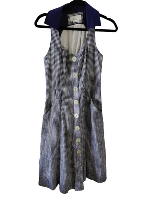 Anthropologie Camelia Gingham Dress Women’s Size 4 thumbnail 3