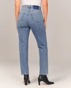 Abercrombie Curve Love Ultra High Rise Ankle Straight Jean thumbnail 4