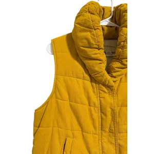 Pilcro and the‎ Letterpress Corduroy Puffer Vest Mustard Yellow Women's Large thumbnail 8