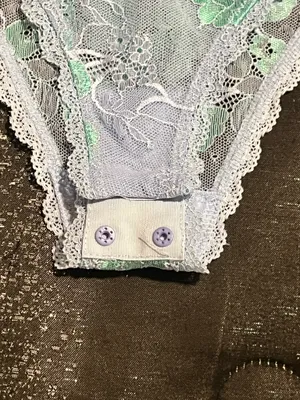 Womens medium Soma Intimates floral Eyelash Lace High Leg Lingerie Bodysuit thumbnail 7