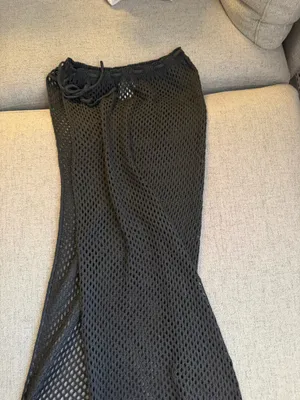 Princess Polly Black Crochet Maxi Swim Coverup Skirt thumbnail 2