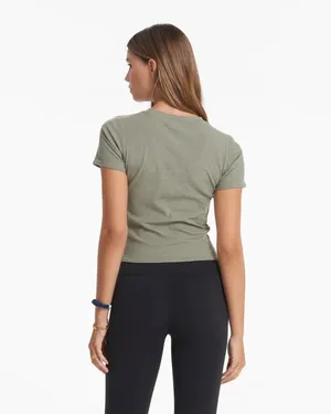 Vuori Pose Fitted Tee Laurel Heather thumbnail 4