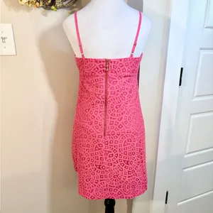 LILLY PULITZER Karina Lace Sweetheart Neck Resort Dress ~Anchor Pull Sz 0🧡 thumbnail 5