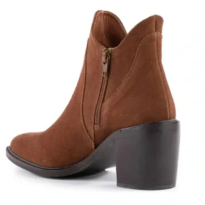 New Seychelles Pretty Little Bird Suede Cognac Brown Boots Fashion Booties Sz 8 thumbnail 3