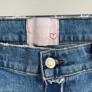 Revice Dream fit straight‎ leg raw hem high rise distressed jeans size 32 thumbnail 6