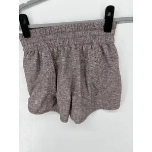 Lululemon Womens Athletic Shorts Heathered Gray Tracker High Rise 4‎ thumbnail 3