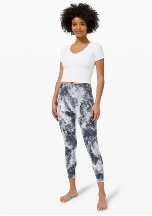 Lululemon Wunder Under High-Rise Tight 25" *Luxtreme Marble Dye Classic Navy 6 thumbnail 7