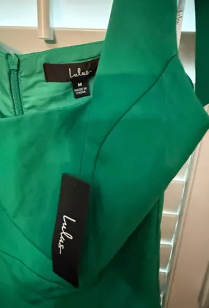Lulus Green Tie Strap Mini Dress thumbnail 4