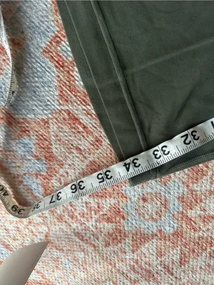 Lululemon super high rise flare groove pant army green sage W5F2GS size 14 thumbnail 7