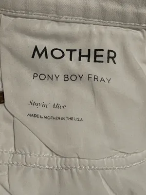 Mother Womens 27x32 pony boy fray jeans thumbnail 8