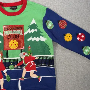 Blizzard Bay Ugly Christmas Sweater Adult LG Santa Mrs Claus Pickleball Holiday thumbnail 8