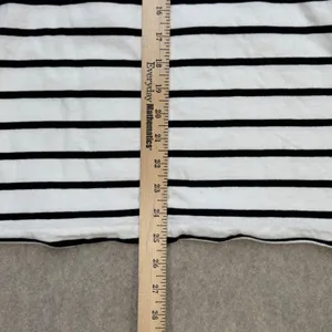 Zara Womens Long Sleeve Striped T-Shirt White Black Size‎ M Collegiate Parisian thumbnail 5