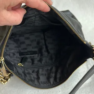Michael Kors Black Leather Handbag with shoulder & Crossbody straps thumbnail 8