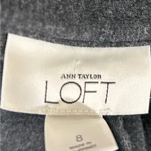 LOFT Black/gray Long Sleeve Wrap Robe with Tie 8 thumbnail 3